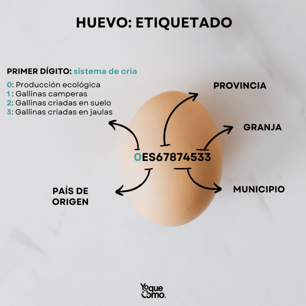Etiquetado del huevo