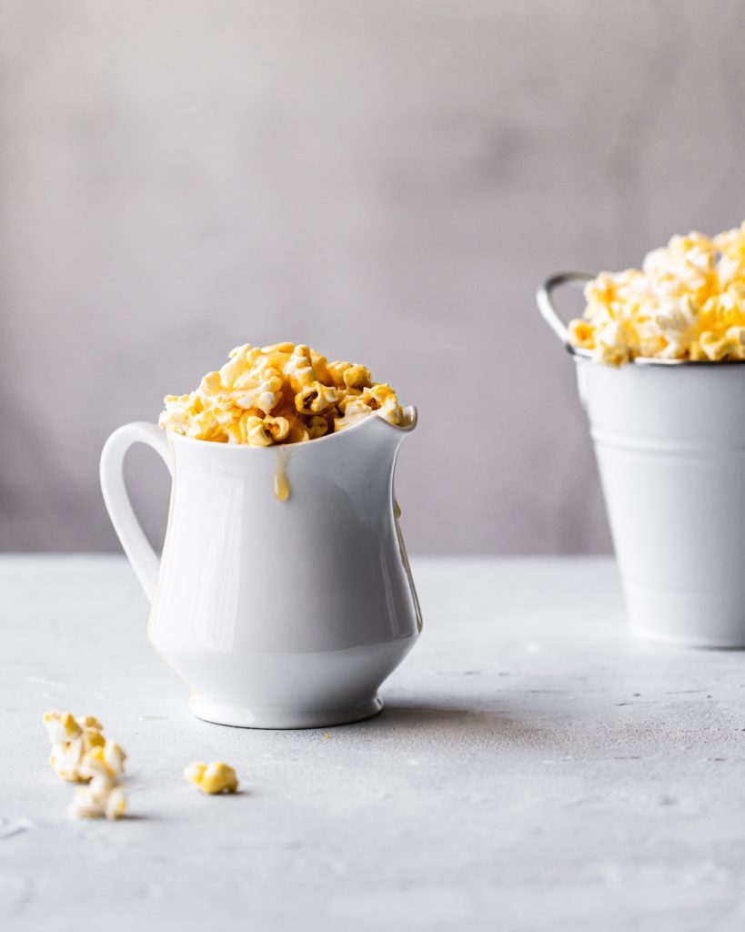 Palomitas con chocolate negro